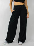 MQTIME  -  Elastic Waist Wide Leg Pants