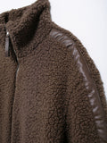 MQTIME  -   Zip Up Turtleneck Long Sleeve Plush Jacket