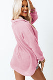 MQTIME  -   Waffle-Knit Collared Neck Long Sleeve Shirt