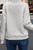 MQTIME  -   Quarter Zip Long Sleeve Sweatshirt