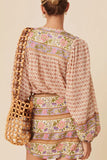 MQTIME  -  Printed Button Down Long Sleeve Shirt