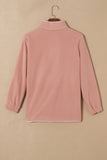 MQTIME  -  Snap Down Long Sleeve Sherpa Jacket