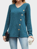 MQTIME  -  V-Neck Long Sleeve T-Shirt