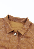 MQTIME  -  Snap Down Flap Pocket Long Sleeve Shacket