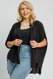 MQTIME  -  Umgee Full Size High-Low Button Up Short Sleeve Shirt