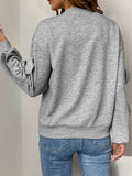 MQTIME  -   Perfee Bow Round Neck Long Sleeve Sweatshirt