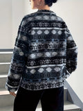 MQTIME  -  Geometric Turtleneck Zip Up Jacket