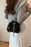 MQTIME  -  Drawstring Sequin Crossbody Bag