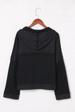 MQTIME  -  Exposed Seam Long Sleeve Hoodie