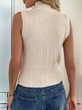 MQTIME  -  Perfee Zip Up Mock Neck Sweater Vest