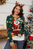 MQTIME  -    Round Neck Long Sleeve Sweater