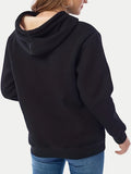 MQTIME  -  Drawstring Long Sleeve Hoodie with Kangaroo Pocket
