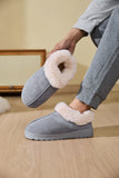 MQTIME  -  Faux Fur Round Toe Platform Slippers