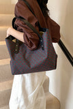 MQTIME  -  Polyester Bow Polka Dot Tote Bag