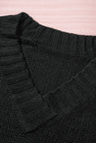 MQTIME  -  V-Neck Dropped Shoulder Sweater