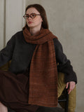 MQTIME  -  Striped Detail Knit Scarf