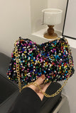 MQTIME  -  Sequin Removable Strap Shoulder Bag