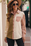 MQTIME  -  Contrast Plaid Button Down Long Sleeve Shirt