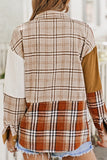 MQTIME  -  Plaid Button Up Long Sleeve Shacket