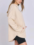 MQTIME  -  Quarter Zip Long Sleeve Hoodie