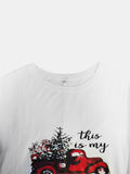 MQTIME  -  Full Size Graphic Two-Tone Round Neck Long Sleeve T-Shirt