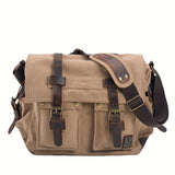 MQTIME  -  Large Capacity Laptop Bag - Vintage Messenger Bags For Hiking Travel - Christmas/Halloween Gift