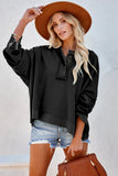 MQTIME  -  Exposed Seam Long Sleeve Hoodie