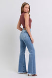 MQTIME  -  Judy Blue Full Size Raw Hem High Rise Bootcut Jeans