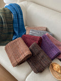 MQTIME  -  Striped Detail Knit Scarf
