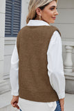 MQTIME  -  Button Down V-Neck Sweater Vest