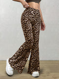 MQTIME  -  Leopard Flare Pants