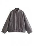 MQTIME  -  Full Size Snap Down Drop Shoulder Jacket