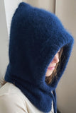 MQTIME  -  Drawstring Solid Color Thermal Knit Hat