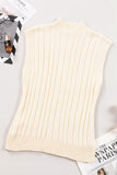MQTIME  -  Cable Knit Turtleneck Sweater Vest