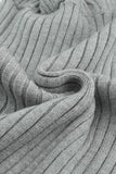 MQTIME  -  Cable-Knit Surplice Lantern Sleeve Sweater Dress