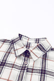MQTIME  -  Plaid Button Up Long Sleeve Shacket