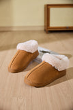 MQTIME  -  Faux Fur Round Toe Platform Slippers