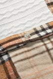 MQTIME  -  Plaid Button Up Long Sleeve Shacket