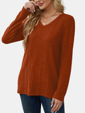 MQTIME  -  V-Neck Long Sleeve T-Shirt