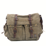 MQTIME  -  Large Capacity Laptop Bag - Vintage Messenger Bags For Hiking Travel - Christmas/Halloween Gift