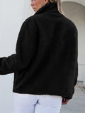 MQTIME  -   Zip Up Long Sleeve Plush Jacket