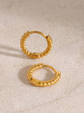 MQTIME  -   Stainless Steel Huggie Earrings