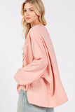 MQTIME  -  SAGE + FIG Flower Patch Dropped Shoulder Oversize Top