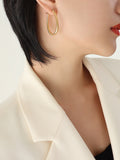 MQTIME  -  Gold-Plated Titanium Steel Earrings