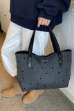 MQTIME  -  Polyester Bow Polka Dot Tote Bag