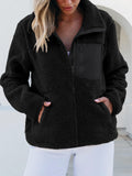 MQTIME  -   Zip Up Long Sleeve Plush Jacket