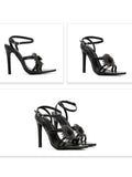 MQTIME  - Hayes Metallic Stiletto Sandals
