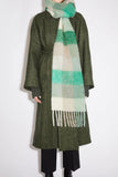 MQTIME  -  Thermal Fringe Contrast Plaid Scarf