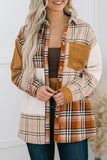 MQTIME  -  Plaid Button Up Long Sleeve Shacket