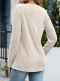 MQTIME  -  V-Neck Long Sleeve T-Shirt